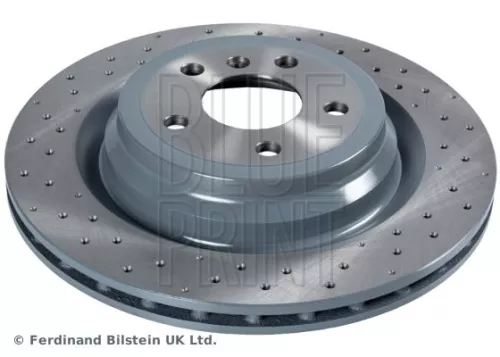 2x BLUE Print Rear Perforated/vented Brake Discs For Mercedes-benz Gle M-class