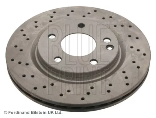 2x BLUE Print Front Perforated/vented Brake Discs For Mercedes-benz A-class