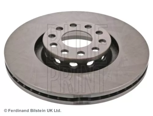 2x BLUE Print Front Internally Vented Brake Discs For Vw Passat