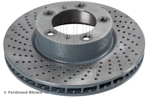 BLUE Print Front Left Perforated/vented Brake Discs For Porsche Boxster Cayman