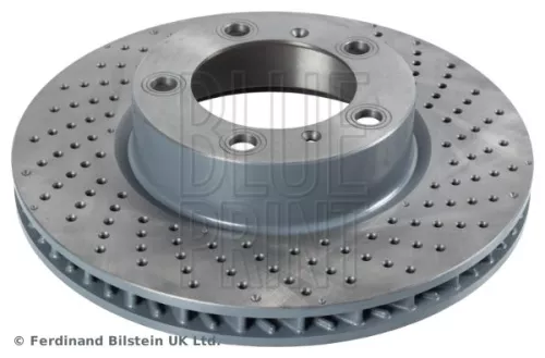 BLUE Print Front Right Perforated/vented Brake Discs For Porsche Boxster Cayman