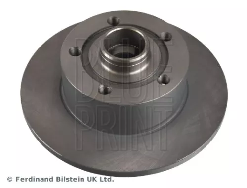 2x BLUE Print Rear Solid Brake Discs For Audi A4