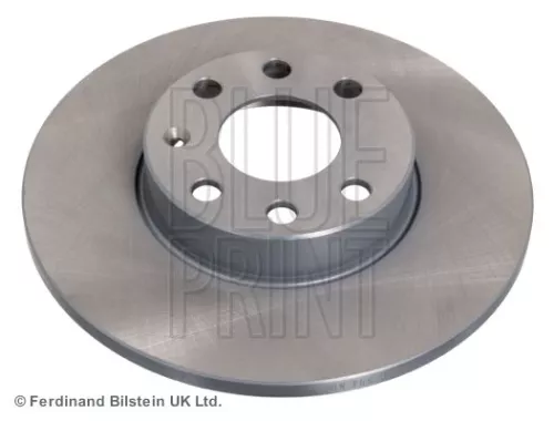 2x BLUE Print Front Solid Brake Discs For Opel Astra
