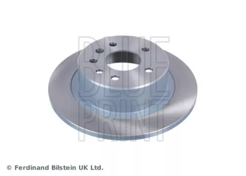 2x BLUE Print Rear Solid Brake Discs For Opel Vauxhall Omega