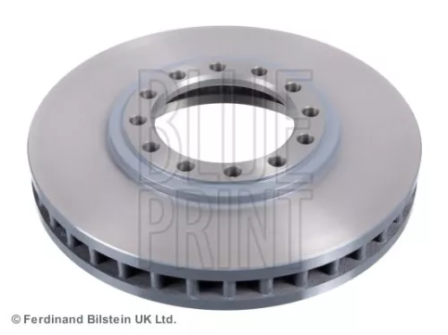 2x BLUE Print Front Internally Vented Brake Discs