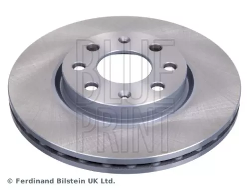 2x BLUE Print Front Internally Vented Brake Discs For Fiat Opel Vauxhall Adam Corsa 