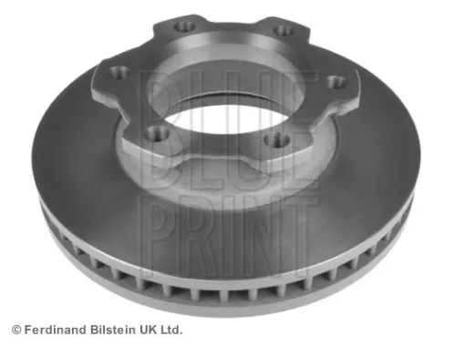 2x BLUE Print Front Internally Vented Brake Discs