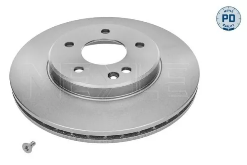 2x Meyle Pd Front Vented Brake Discs Pair For Mercedes C-class
