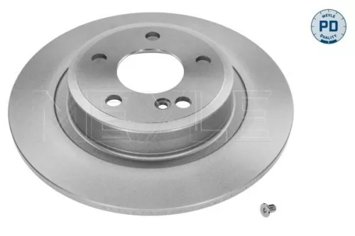 2x Meyle Pd Rear Solid Brake Discs Pair For Mercedes A-class B-class Cla Gla-cla