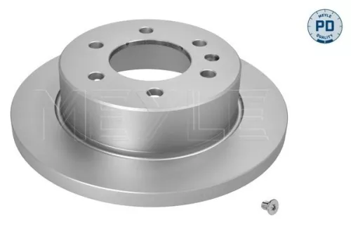 2x Meyle Pd Rear Solid Brake Discs Pair For Mercedes Sprinter 3 5-t Sprinter 3-t