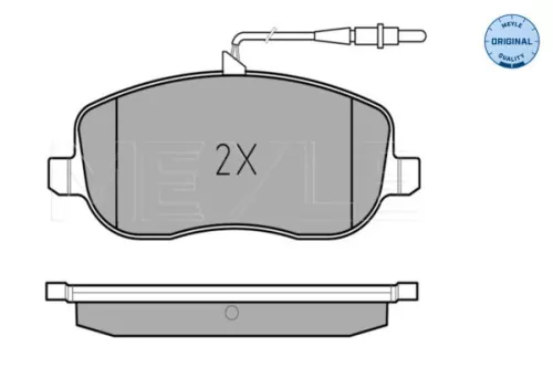 MEYLE MEYLE 025 202 6119/W Meyle Front Brake Pads Set For Citroën Fiat Lancia Peugeot 807 C8 Croma Expert J 