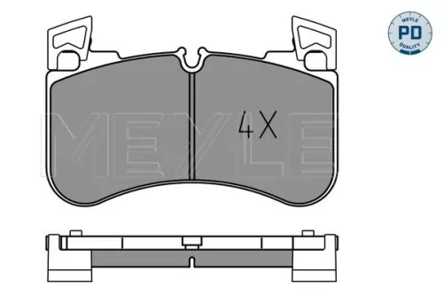 MEYLE MEYLE 025 205 8117/PD Meyle Pd Front Brake Pads Set For Land Rover Defender Discovery Range Rover 
