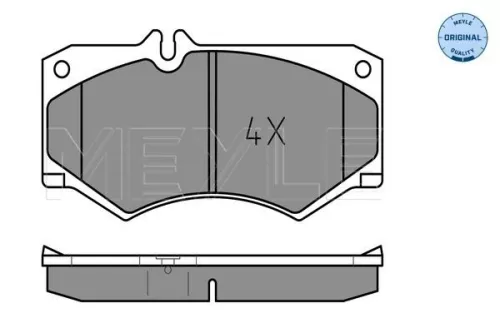 MEYLE MEYLE 025 207 8418 Meyle Front Brake Pads Set For Mercedes Vw G-class Lt 28-35 Lt 40-55 Mb T1 T1/tn 