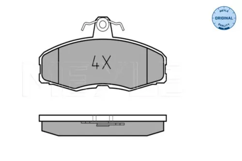 MEYLE MEYLE 025 208 6117 Meyle Front Brake Pads Set For Ford Skoda Vw Caddy Favorit Felicia Sierra 