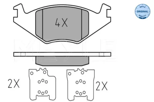 MEYLE MEYLE 025 208 8917 Meyle Front Brake Pads Set For Seat Vw Cordoba Golf Ibiza Jetta Polo 
