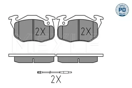MEYLE MEYLE 025 209 0518/PD Meyle Pd Front Brake Pads Set For Citroën Peugeot Renault 106 106 Van 19 205 21  