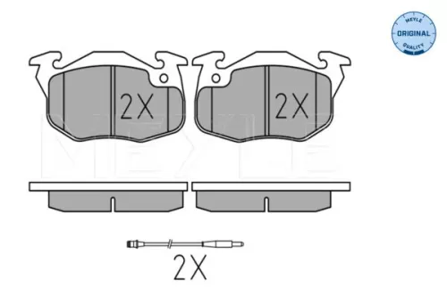 MEYLE MEYLE 025 209 0518/W Meyle Front Brake Pads Set For Citroën Peugeot Renault 106 106 Van 19 205 21 309 