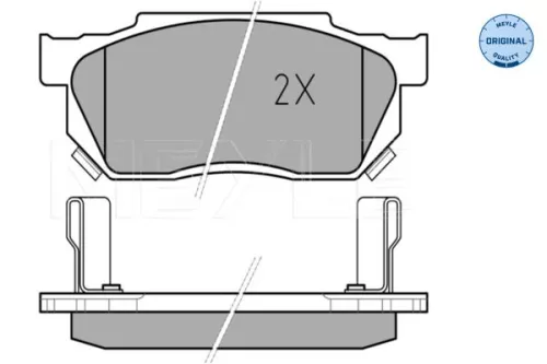 MEYLE MEYLE 025 209 5915 Meyle Front Brake Pads Set For Honda Civic Crx 