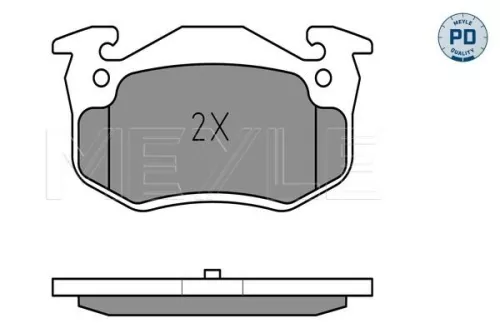 MEYLE MEYLE 025 209 7311/PD Meyle Pd Rear Brake Pads Set For Citroën Peugeot Renault 106 19 205 206 306 309  