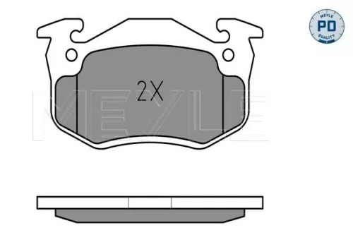 MEYLE MEYLE 025 209 7311/PD Meyle Pd Rear Brake Pads Set For Citroën Peugeot Renault 106 19 205 206 306 309  
