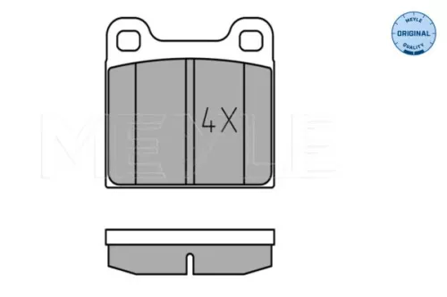 MEYLE MEYLE 025 210 3515 Meyle Rear Brake Pads Set For Mercedes 123 S-class Sl 