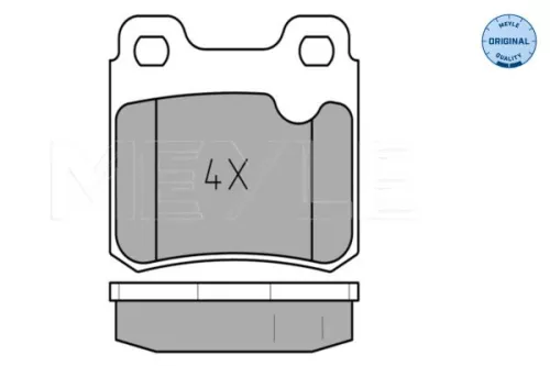 MEYLE MEYLE 025 211 4015 Meyle Rear Brake Pads Set For Opel Saab Vauxhall 900 Astra Astravan Calibra Cava 