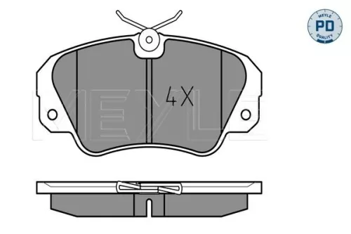 MEYLE MEYLE 025 213 6819/PD Meyle Pd Front Brake Pads Set For Opel Vauxhall Carlton Omega Senator 