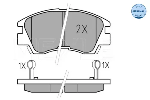 Meyle Front Brake Pads Set For Mitsubishi L 300 L 300 / Delica L200 Pajero