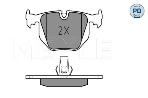 MEYLE MEYLE 025 214 8717/PD Meyle Pd Rear Brake Pads Set For Bmw Land Rover 3 5 7 Range Rover X3 X5 Z4 Z8 