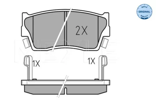 MEYLE MEYLE 025 215 0014/W Meyle Front Brake Pads Set For Suzuki Vitara X-90 