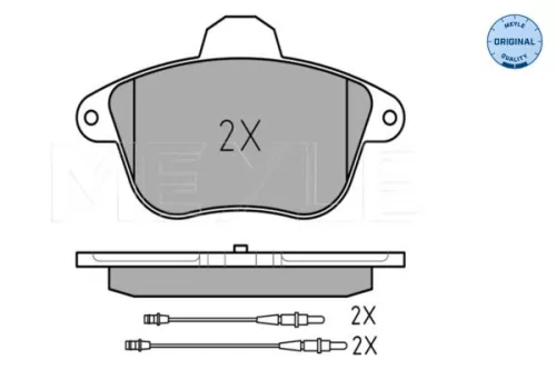 MEYLE MEYLE 025 215 0417/W Meyle Front Brake Pads Set For Citroën Xm 