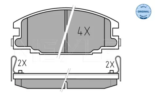 MEYLE MEYLE 025 215 4316/W Meyle Front Brake Pads Set For Opel Vauxhall Brava Campo Frontera 