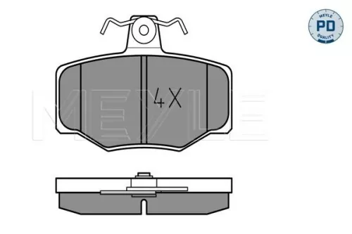 MEYLE MEYLE 025 215 4515/PD Meyle Pd Rear Brake Pads Set For Nissan Almera Almera Tino Primera 