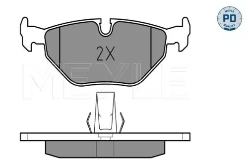 MEYLE MEYLE 025 216 9117/PD Meyle Pd Rear Brake Pads Set For Bmw 5 Series 