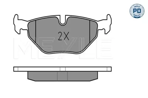 MEYLE MEYLE 025 216 9117/PD Meyle Pd Rear Brake Pads Set For Bmw 5 Series 