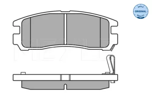 MEYLE MEYLE 025 217 0615/W Meyle Rear Brake Pads Set For Chrysler Mitsubishi Eclipse Galant Pajero Pinin Sa 
