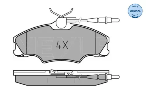 MEYLE MEYLE 025 217 2419/W Meyle Front Brake Pads Set For Peugeot 406 