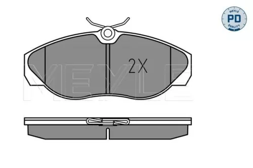 MEYLE MEYLE 025 217 9719/PD Meyle Pd Front Brake Pads Set For Citroën Fiat Peugeot Boxer Ducato Jumper 