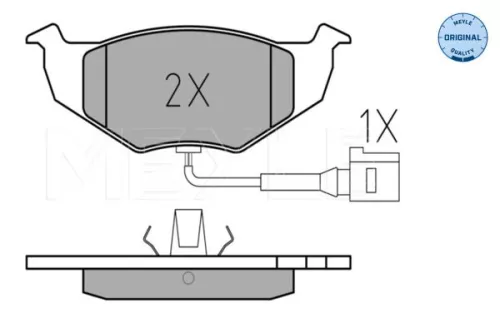 MEYLE MEYLE 025 218 6817/W Meyle Front Brake Pads Set For Skoda Vw Fabia Polo 