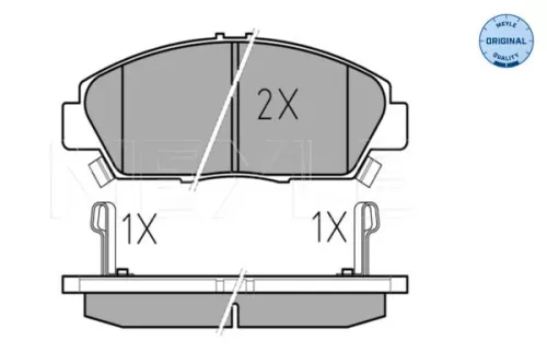 MEYLE MEYLE 025 218 7918/W Meyle Front Brake Pads Set For Honda Rover 600 Accord Civic Legend Prelude Shutt 