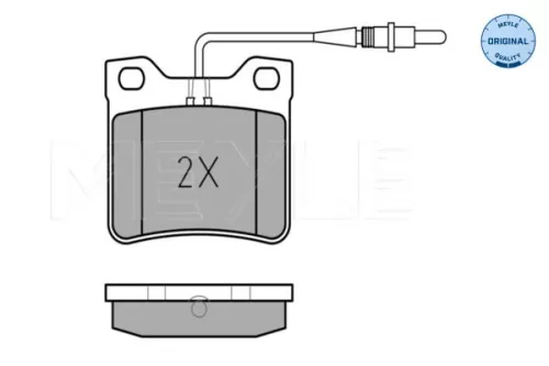 MEYLE MEYLE 025 219 0417/W Meyle Rear Brake Pads Set For Mercedes V-class Vito 