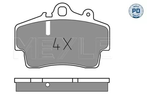 MEYLE MEYLE 025 219 3716/PD Meyle Pd Front Brake Pads Set For Porsche Boxster Cayman 