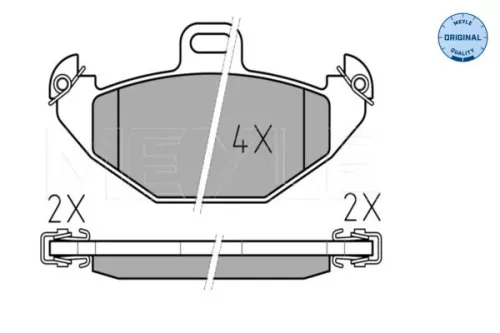 MEYLE MEYLE 025 219 6514 Meyle Rear Brake Pads Set For Renault Laguna 