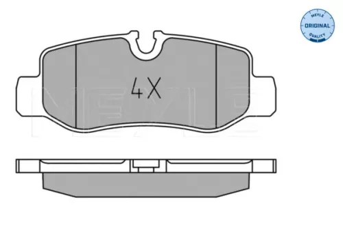 MEYLE MEYLE 025 221 0118 Meyle Rear Brake Pads Set For Mercedes Eqv Marco Polo V-class Vito 