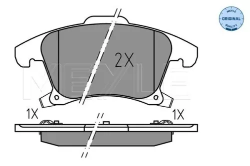 MEYLE MEYLE 025 222 6920 Meyle Front Brake Pads Set For Ford Galaxy Mondeo S-max 