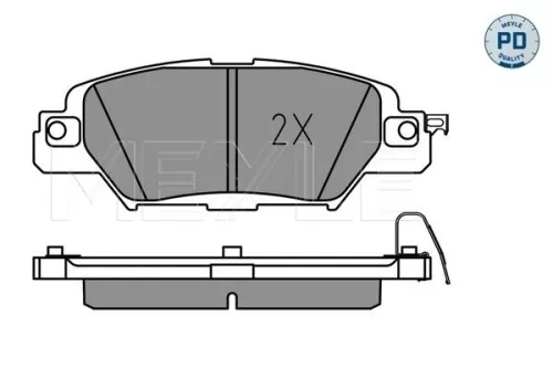 MEYLE MEYLE 025 223 3214/PD Meyle Pd Rear Brake Pads Set For Mazda Cx-5 