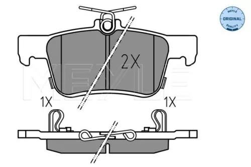 MEYLE MEYLE 025 224 2915 Meyle Rear Brake Pads Set For Honda Civic 