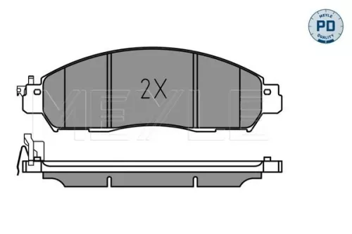 MEYLE MEYLE 025 224 3917/PD Meyle Pd Front Brake Pads Set For Nissan Renault Alaskan Leaf Navara Np300 Nv200 