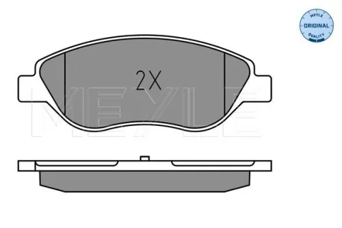 MEYLE MEYLE 025 224 7619 Meyle Front Brake Pads Set For Fiat Tipo 