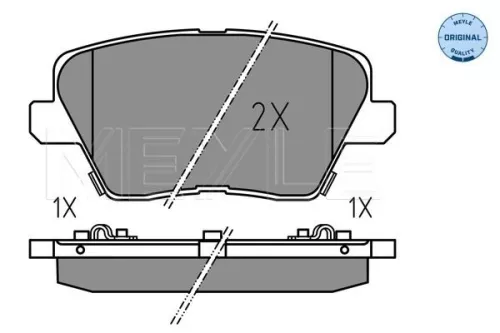 MEYLE MEYLE 025 226 7516 Meyle Rear Brake Pads Set For Hyundai Kia Ceed I30 Proceed Xceed 